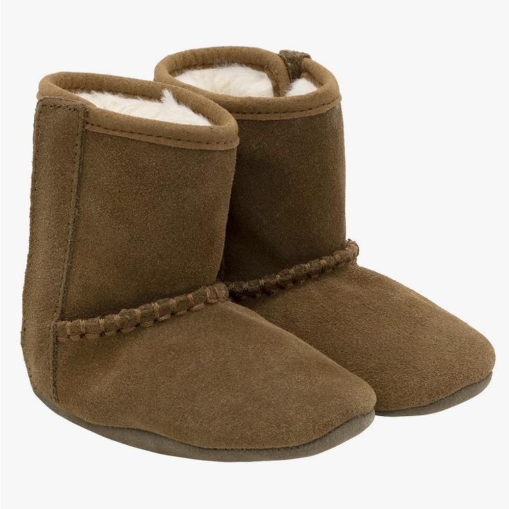 Brown Suede Baby Booties - Robeez
